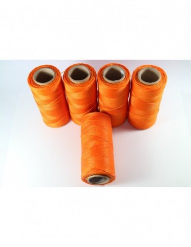 1MM Linhasita Waxed Polyester Cord. Orange Cor.38