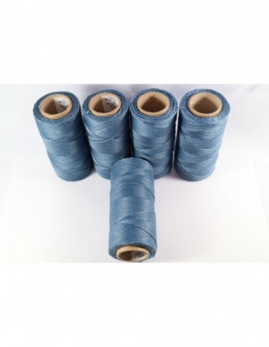 1MM Linhasita Waxed Polyester Cord. Blue Cor.384