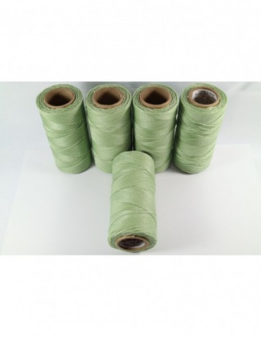 1MM Linhasita Waxed Polyester Cord. Green Cor.397