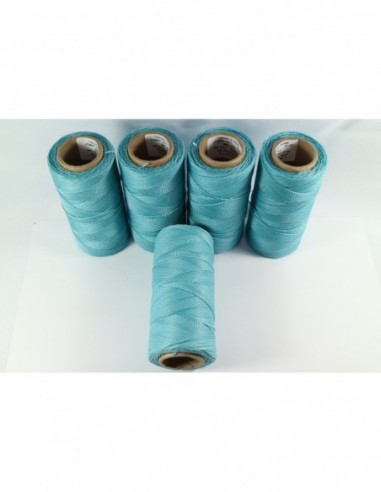 1MM Linhasita Waxed Polyester Cord. Light Blue Cor.398