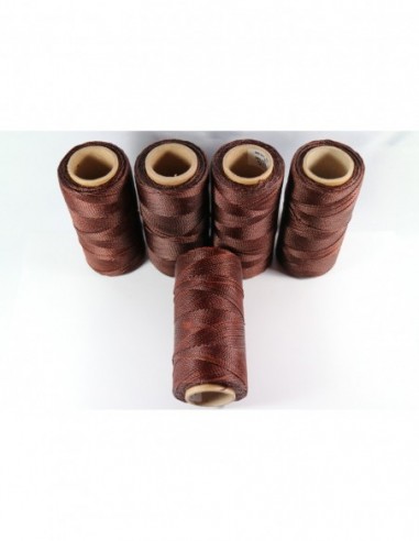 1MM Linhasita Waxed Polyester Cord. Brown Cor.516