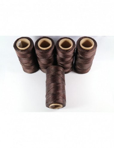 1MM Linhasita Waxed Polyester Cord. Dark Brown Cor.555