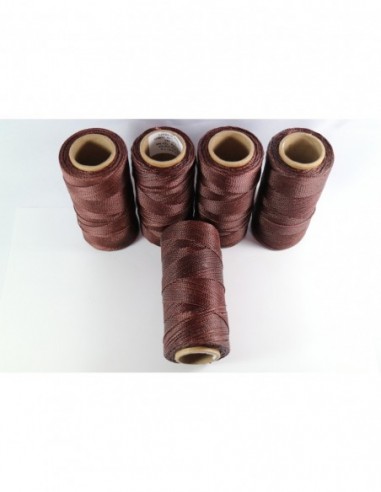 1MM Linhasita Waxed Polyester Cord. Dark Brown Cor.593