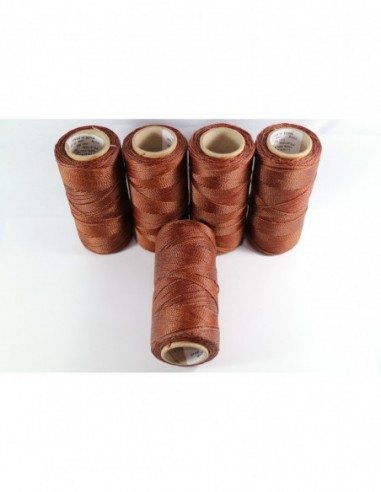 1MM Linhasita Waxed Polyester Cord. Brown Cor.631