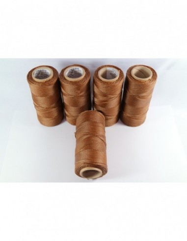 1MM Linhasita Waxed Polyester Cord. Brown Cor.666