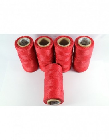 1MM Linhasita Waxed Polyester Cord. Red Cor.677