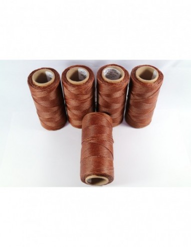 1MM Linhasita Waxed Polyester Cord. Brown Cor.788