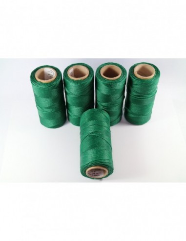 1MM Linhasita Waxed Polyester Cord. Green Cor.87