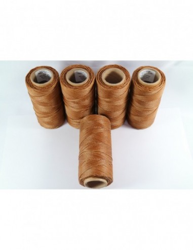 1MM Linhasita Waxed Polyester Cord. Brown Cor.879