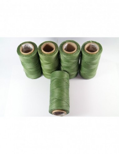 1MM Linhasita Waxed Polyester Cord. Green Cor.90