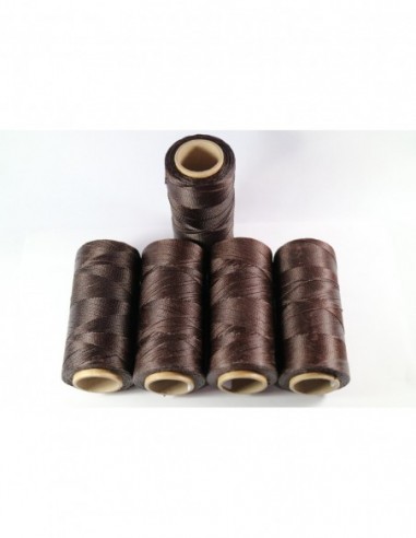 Hilo Encerado Linhasita 0.50mm. Dark Brown Cor.555