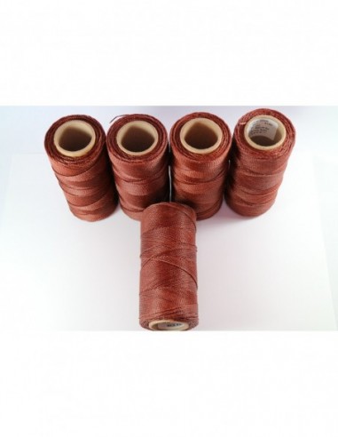 1MM Linhasita Waxed Polyester Cord. Brown Cor.28