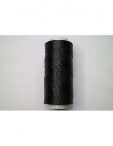 Cifa Flat Braided / Waxed Thread 1.2mm. Black 0000-120