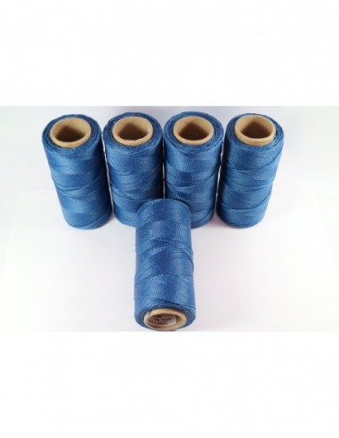 1MM Linhasita Waxed Polyester Cord. Blue Cor.298