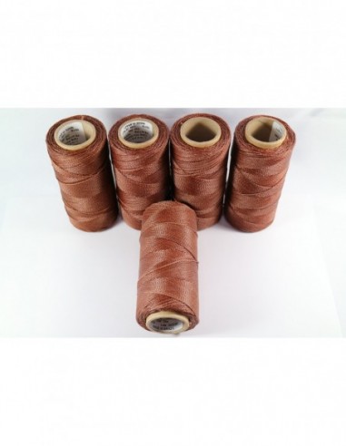 1MM Linhasita Waxed Polyester Cord. Brown Cor.354