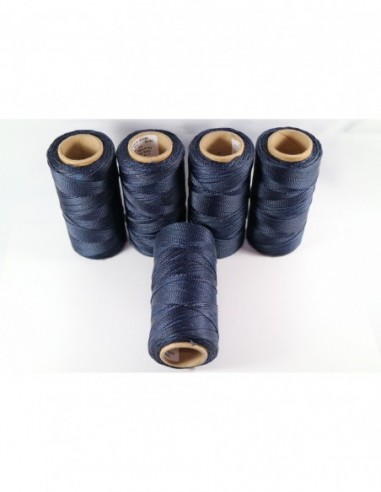 1MM Linhasita Waxed Polyester Cord. Blue Cor.361