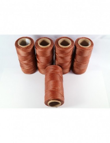 1MM Linhasita Waxed Polyester Cord. Brown Cor.364